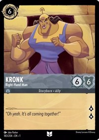 Disney Lorcana Single - First Chapter - Kronk, Right-Hand Man - Uncommon/183 Lightly Played