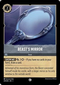 Disney Lorcana Single - First Chapter - Beast's Mirror - Common/201 Lightly Played