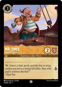 Disney Lorcana Single - First Chapter - Mr. Smee, Loyal First Mate - Common/015 Lightly Played