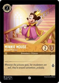 Disney Lorcana Single - First Chapter - Minnie Mouse, Beloved Princess - Common/013 Lightly Played