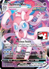 Pokemon Singles - Prize Pack Series Cards - Sylveon VMAX - Ultra Rare/075 - Lightly Played