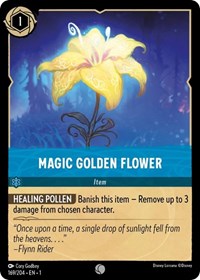 Disney Lorcana Single - First Chapter - Magic Golden Flower - Common/169 Lightly Played