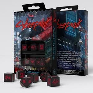 Cyberpunk RPG Red Essential Dice Set