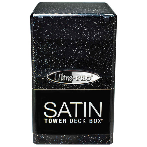 ULTRA PRO: SATIN TOWER: GLITTER BLACK