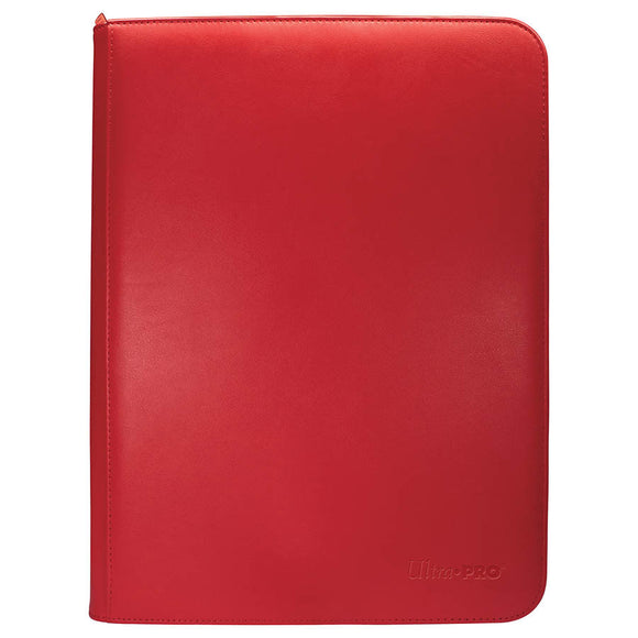 ULTRA PRO: VIVID COLLECTION: 9-POCKET ZIPPERED PRO-BINDER: RED