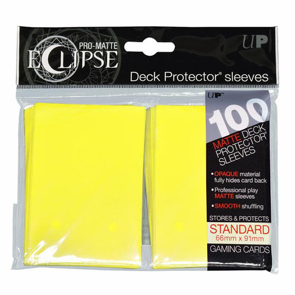 Deck Protectors: Pro-Matte- Eclipse Lemon Yellow (100 count)