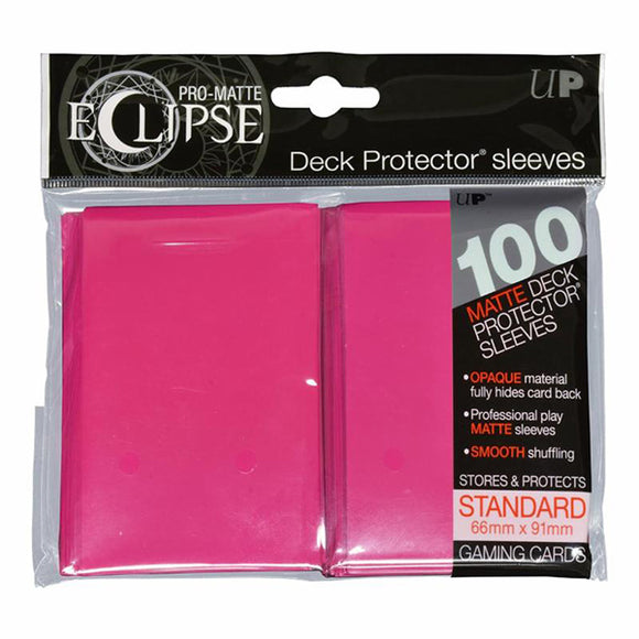 Deck Protectors: Pro-Matte- Eclipse Hot Pink (100 count)