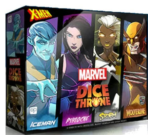 Marvel Dice Throne: X-Men Box 1 Fighters (Iceman, Psylocke, Storm, and Wolverine)