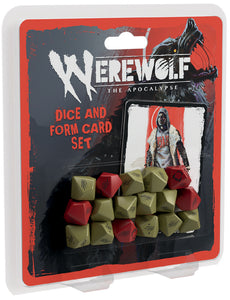 Werewolf The Apocalypse: RPG - Dice and Form Card Set