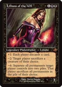 Magic: The Gathering Single - Innistrad Remastered - Liliana of the Veil (Retro Frame) - FOIL Mythic/0475 - Lightly Played