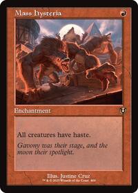 Magic: The Gathering Single - Innistrad Remastered - Mass Hysteria (Retro Frame) - Rare/0400 - Lightly Played