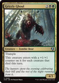 Magic: The Gathering Single - Innistrad Remastered - Grizzly Ghoul - FOIL Uncommon/0240 - Lightly Played (Copy)