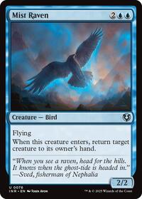 Magic: The Gathering Single - Innistrad Remastered - Mist Raven - FOIL Uncommon/0076 - Lightly Played