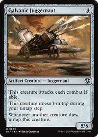 Magic: The Gathering Single - Innistrad Remastered - Galvanic Juggernaut - FOIL Uncommon/0263 - Lightly Played