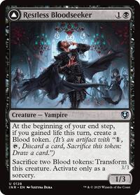 Magic: The Gathering Single - Innistrad Remastered - Restless Bloodseeker - FOIL Uncommon/0128  - Lightly Played