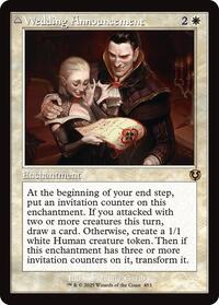 Magic: The Gathering Single - Innistrad Remastered - Wedding Announcement (Retro Frame) - FOIL Rare/0453 - Lightly Played