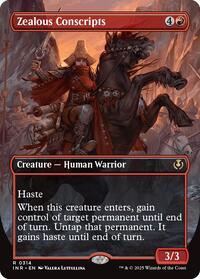 Magic: The Gathering Single - Innistrad Remastered - Zealous Conscripts (Borderless) - Rare/0314 - Lightly Played