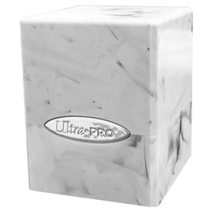 Deck Box: Satin Cube: Marble: Black/White