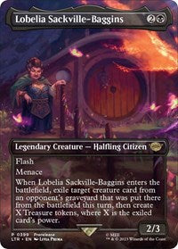 Magic: The Gathering Single - Universes Beyond: The Lord of the Rings: Tales of Middle-earth - Lobelia Sackville-Baggins (Borderless) (Foil) - Rare/0399 - Lightly Played