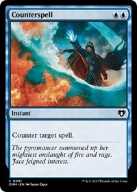 Magic: The Gathering Single - Commander Masters - Counterspell - FOIL Common/0081 - Lightly Played