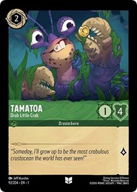 Disney Lorcana Single - First Chapter - Tamatoa, Drab Little Crab - Uncommon/092 Lightly Played