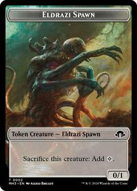 Magic: The Gathering Single - Modern Horizons 3 - Eldrazi Spawn // Insect (0025) Double-Sided Token - FOIL Token/0002/002515 - Lightly Played