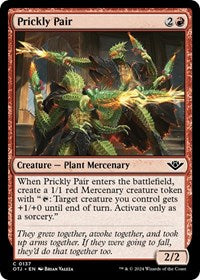 Magic: The Gathering Single - Outlaws of Thunder Junction - Prickly Pair - FOIL Common/0137 Lightly Played