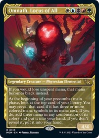 Magic: The Gathering Single - March of the Machine - Omnath, Locus of All (Showcase) - Rare/0313 - Lightly Played