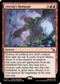 Magic: The Gathering Single - Murders at Karlov Manor - Anzrag's Rampage - FOIL Rare/0111 Lightly Played