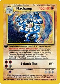 Pokemon Singles - Deck Exclusive - Machamp - 8/102 - Holo Rare/102 - Near Mint