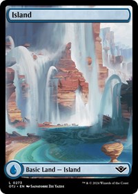 Magic: The Gathering Single - Outlaws of Thunder Junction - Island (0273) - FOIL Land/0273 Lightly Played