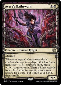 Magic: The Gathering Single - March of the Machine: The Aftermath - Ayara's Oathsworn (Halo Foil) - Rare/0159 - Lightly Played