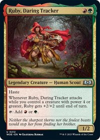 Magic: The Gathering Single - Wilds of Eldraine - Ruby, Daring Tracker (Foil) - Uncommon/0212 Lightly Played