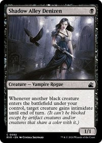 Magic: The Gathering Single - Ravnica Remastered - Shadow Alley Denizen (Foil) - Common/0092 Lightly Played