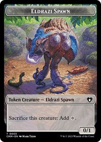 Magic: The Gathering Single - Commander Masters - Eldrazi Spawn // Ogre Double-Sided Token - FOIL Token/0003 - Lightly Played