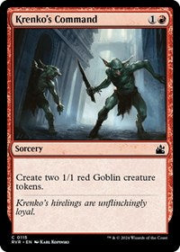 Magic: The Gathering Single - Ravnica Remastered - Krenko's Command (Foil) - Common/0115 Lightly Played