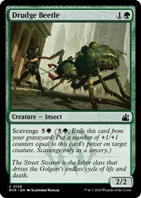 Magic: The Gathering Single - Ravnica Remastered - Drudge Beetle (Foil) - Common/0136 Lightly Played