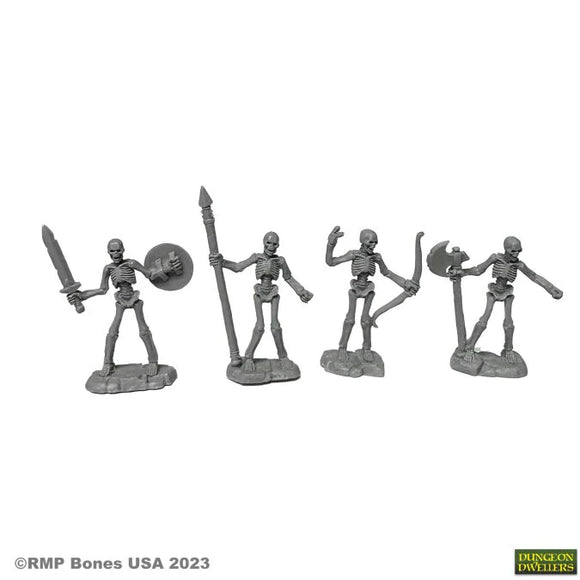 Reaper Bones USA - SKELETON WARRIORS (4) 07090