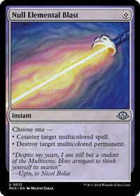 Magic: The Gathering Single - Modern Horizons 3 - Null Elemental Blast - FOIL Uncommon/0012 - Lightly Played