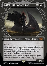 Magic: The Gathering Single - Universes Beyond: The Lord of the Rings: Tales of Middle-earth - Witch-king of Angmar (Showcase) (Foil) - Mythic/0311 - Lightly Played