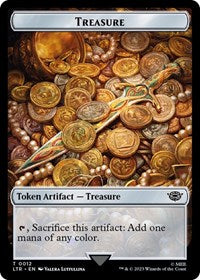 Magic: The Gathering Single - Universes Beyond: The Lord of the Rings: Tales of Middle-earth - Treasure // Food (0009) Double-Sided Token (Foil) - Token/0012 // 0009 - Lightly Played