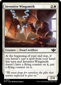 Magic: The Gathering Single - Outlaws of Thunder Junction - Inventive Wingsmith - FOIL Common/0017 Lightly Played