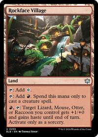 Magic: The Gathering Single - Bloomburrow - Rockface Village - FOIL Uncommon/0239 - Lightly Played