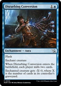 Magic: The Gathering Single - March of the Machine - Disturbing Conversion (Foil) - Common/0054 - Lightly Played