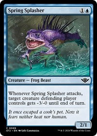 Magic: The Gathering Single - Outlaws of Thunder Junction - Spring Splasher - FOIL Common/0069 - Lightly Played