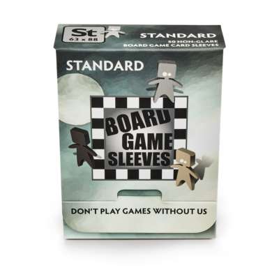 No Glare Standard Board Game Sleeves 63x88mm (50)