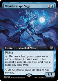 Magic: The Gathering Single - Commander: Modern Horizons 3 - Wonderscape Sage (Extended Art) - Rare/0049 - Lightly Played