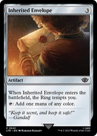 Magic: The Gathering Single - Universes Beyond: The Lord of the Rings: Tales of Middle-earth - Inherited Envelope (Foil) - Common/0242 - Lightly Played