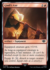 Magic: The Gathering Single - Universes Beyond: The Lord of the Rings: Tales of Middle-earth - Gimli's Axe (Foil) - Common/0130 - Lightly Played