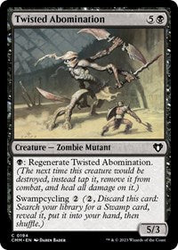 Magic: The Gathering Single - Commander Masters - Twisted Abomination - FOIL Common/0194 - Lightly Played
